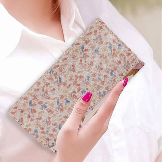 Multicolor Pebble Vegan Leather Women’s Wallet Clutch