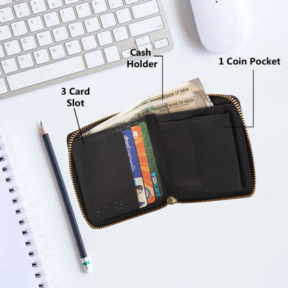 Black Crocodile Pattern Vegan Leather Women’s Wallet