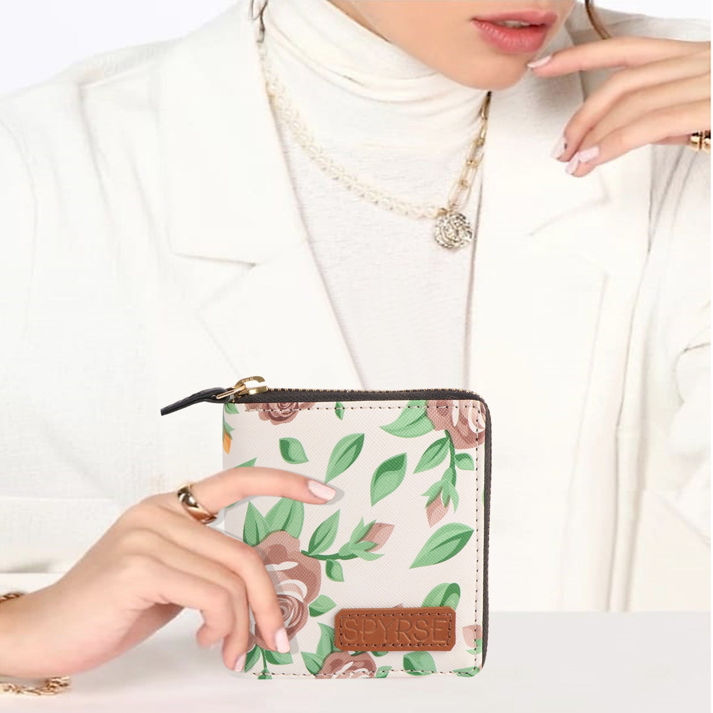 Floral Vegan Leather Women’s Wallet