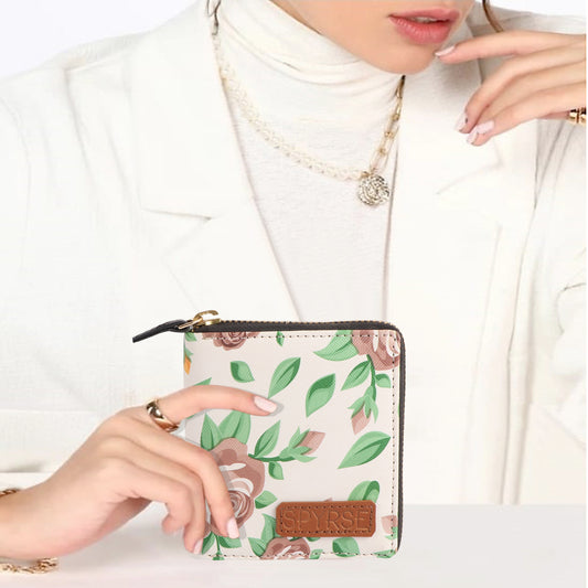 Floral Vegan Leather Women’s Wallet