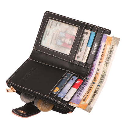 Pink Vegan Leather Women's Wallet – Elegant & Compact