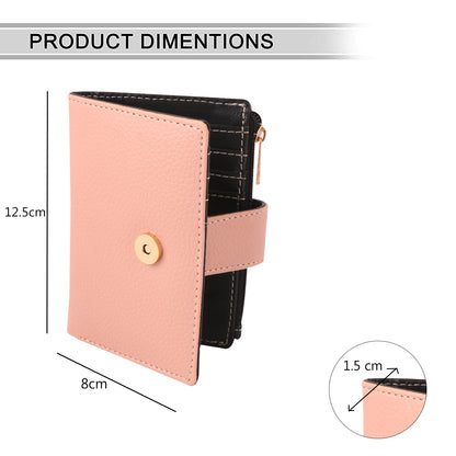 Pink Vegan Leather Women's Wallet – Elegant & Compact