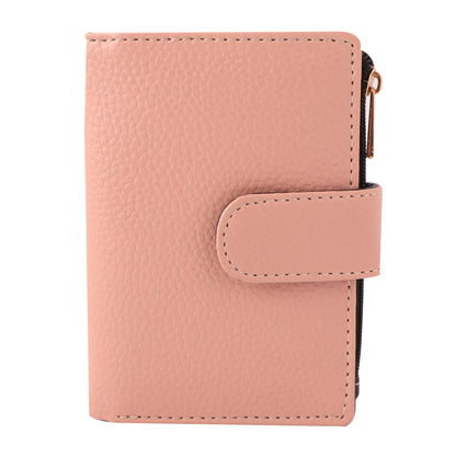 Pink Vegan Leather Women's Wallet – Elegant & Compact