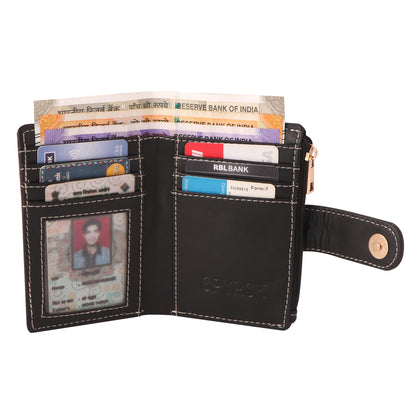 Brown Vegan Leather Women's Wallet | Stylish & Compact Design