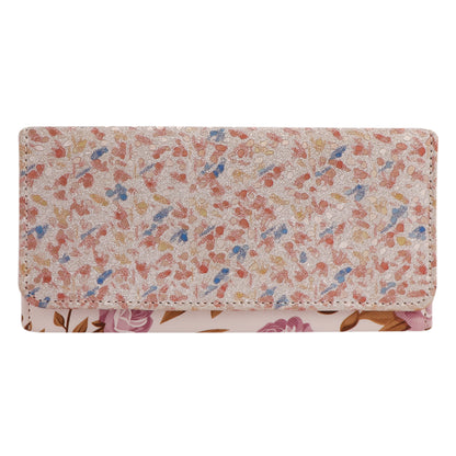 Multicolor Pebble Vegan Leather Women’s Wallet Clutch