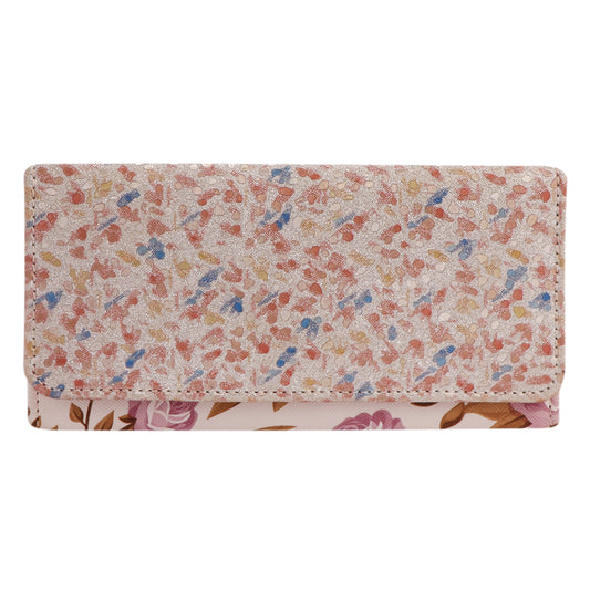 Multicolor Pebble Vegan Leather Women’s Wallet Clutch