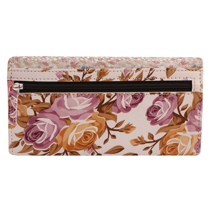 Multicolor Pebble Vegan Leather Women’s Wallet Clutch