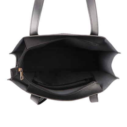 Women’s Black Handbag – Premium Vegan Leather Shoulder Bag