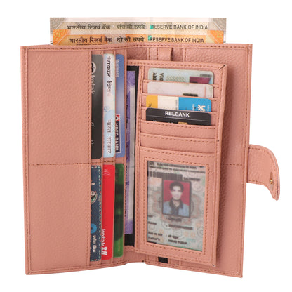 Pink Vegan Leather Women’s Clutch | Elegant, Durable | Stylish Everyday Companion