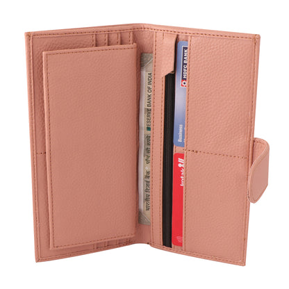 Pink Vegan Leather Women’s Clutch | Elegant, Durable | Stylish Everyday Companion