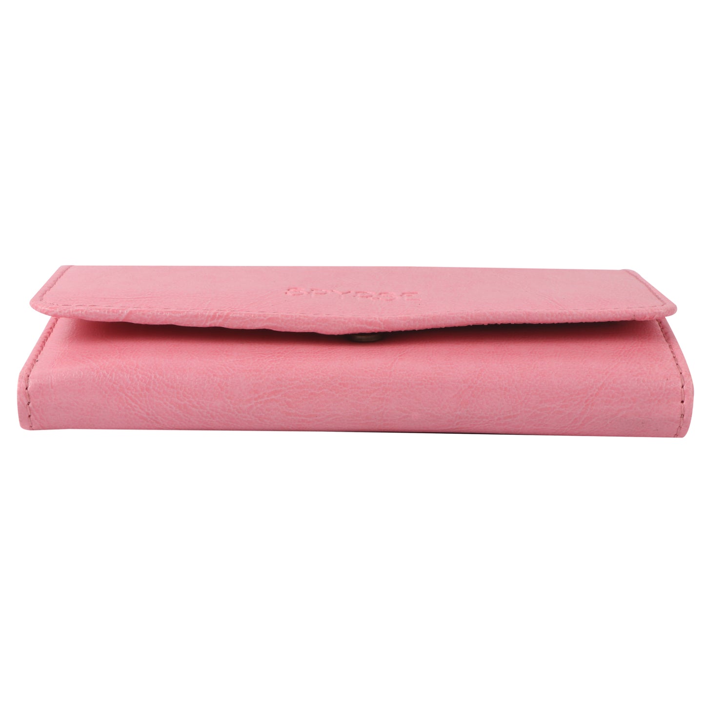 Pink Vegan Leather Women’s Long Wallet – Elegant Flap Clutch