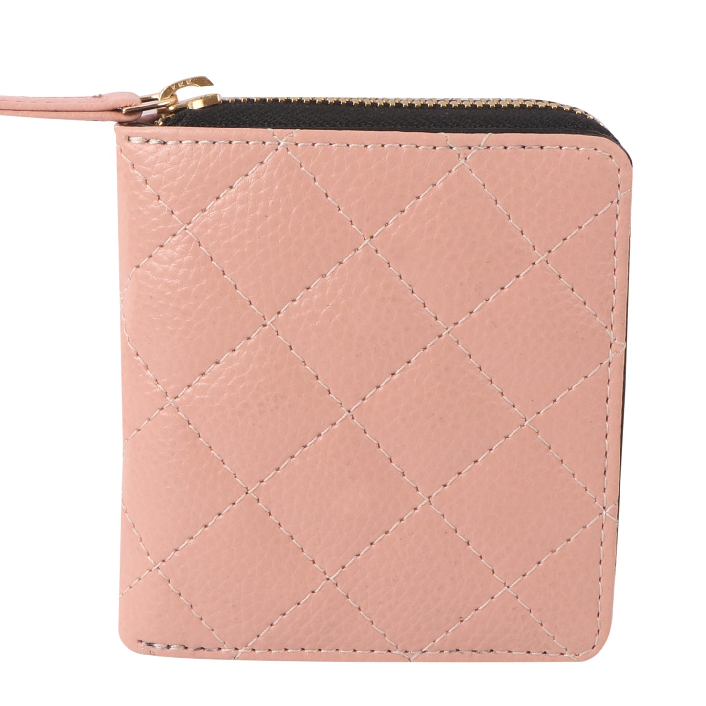 Pink Quilted Vegan Leather Women’s Wallet