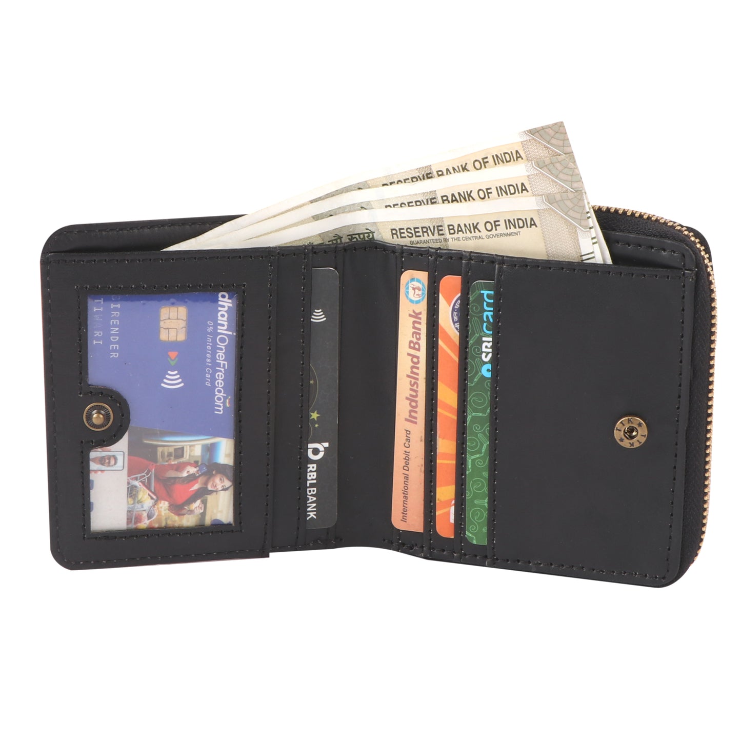 Pink Quilted Vegan Leather Women’s Wallet