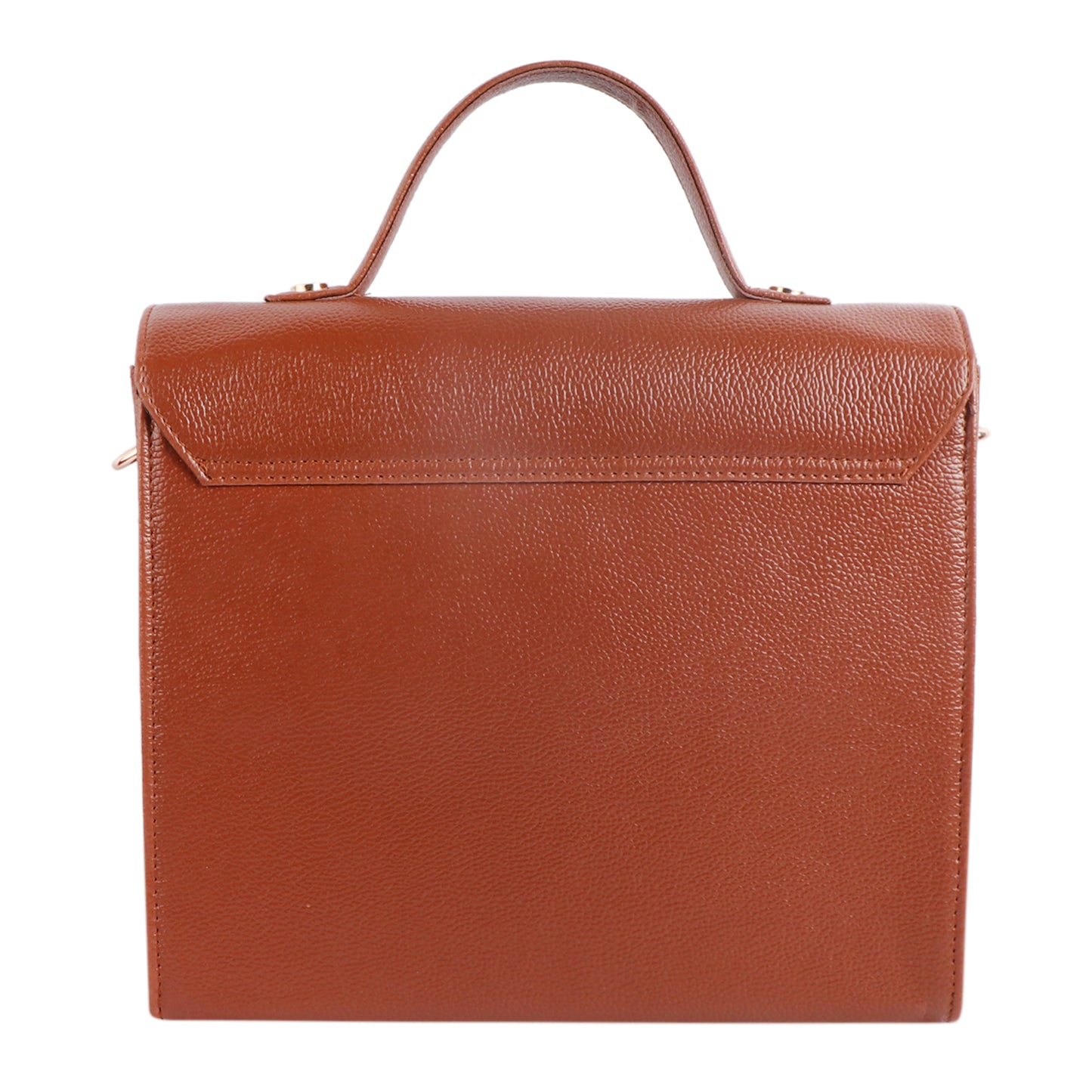 Women’s Brown Vegan Leather Top Handle Sling Bag