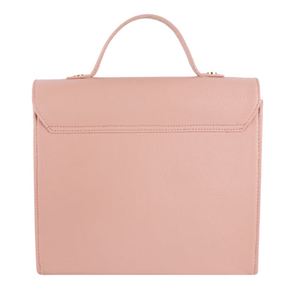 Pink Vegan Leather Sling Bag for Women | Elegant Top Handle Shoulder Bag