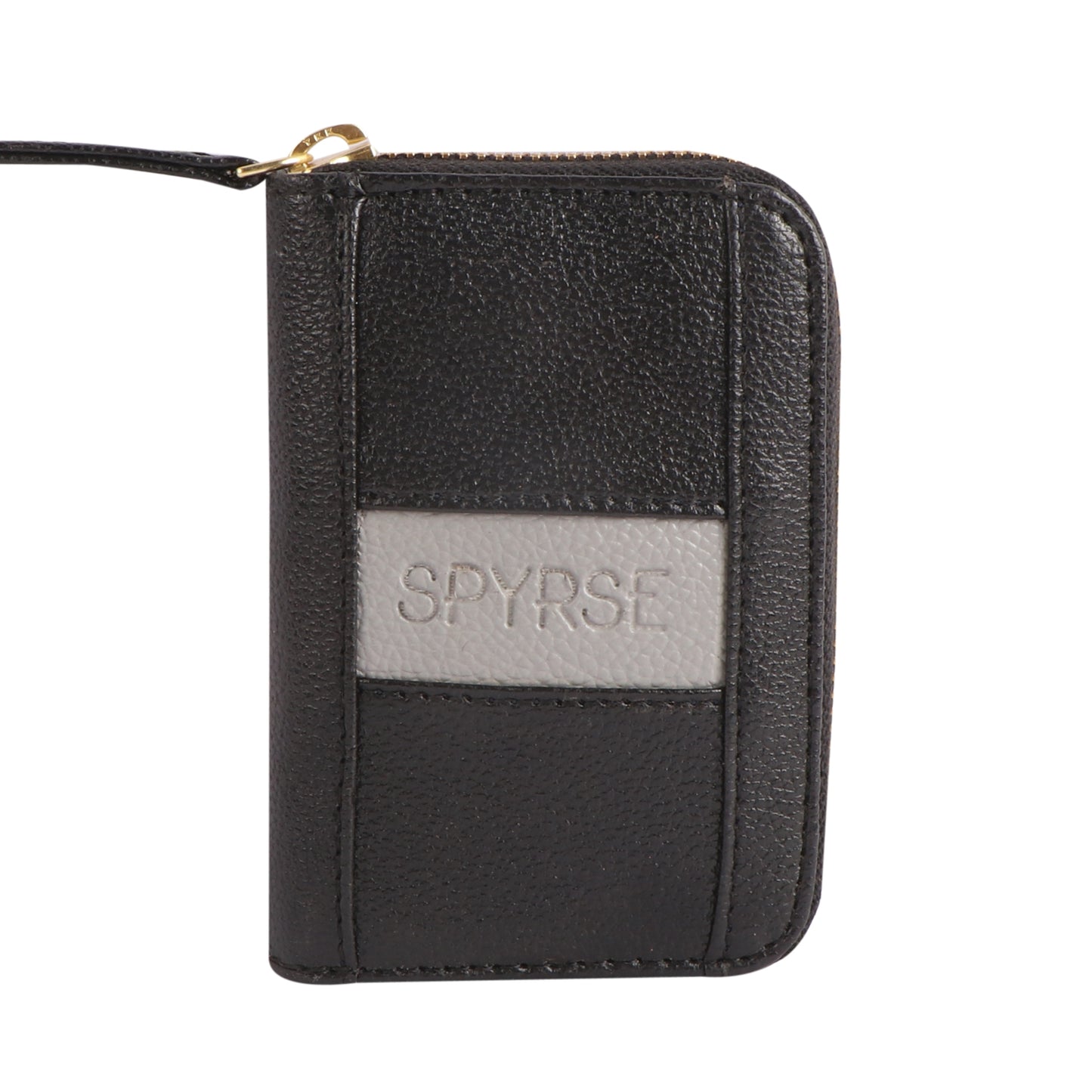Black Vegan Leather Mini Wallet