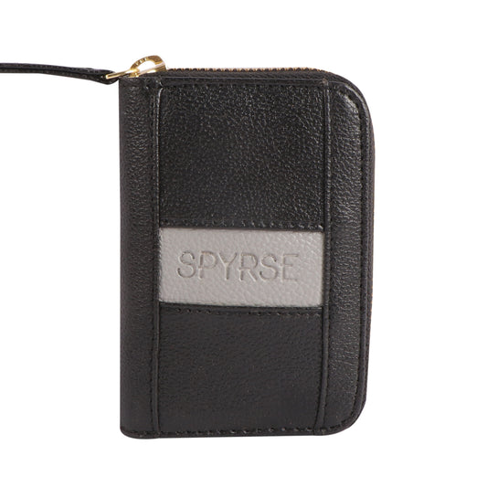 Black Vegan Leather Mini Wallet