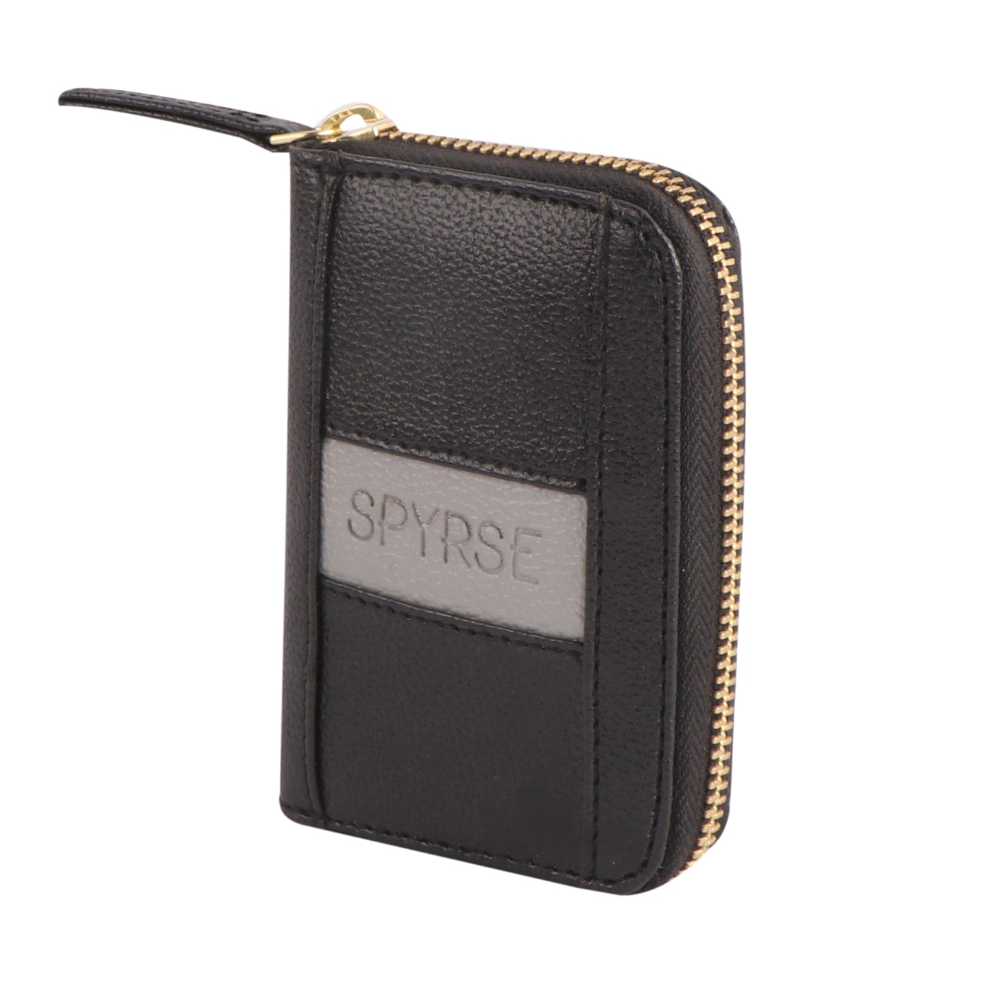 Black Vegan Leather Mini Wallet