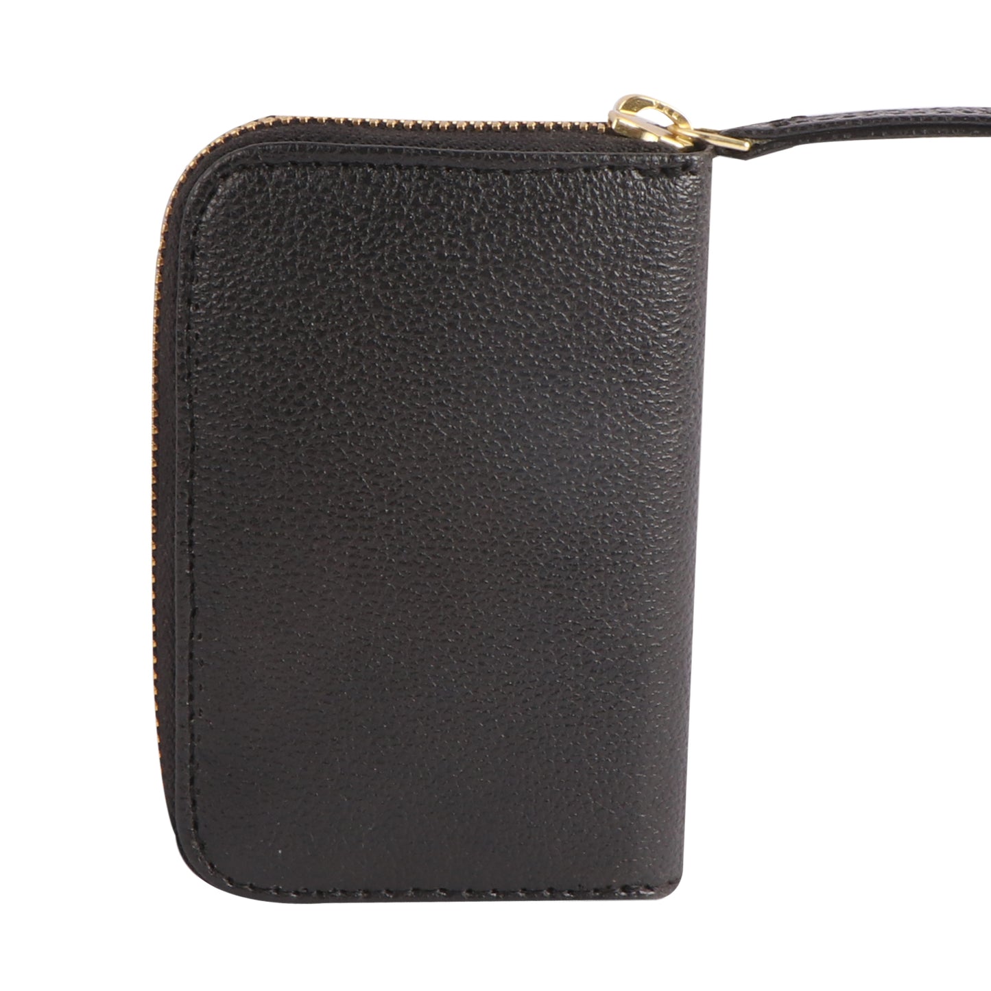 Black Vegan Leather Mini Wallet
