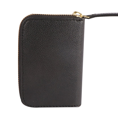 Black Vegan Leather Mini Wallet