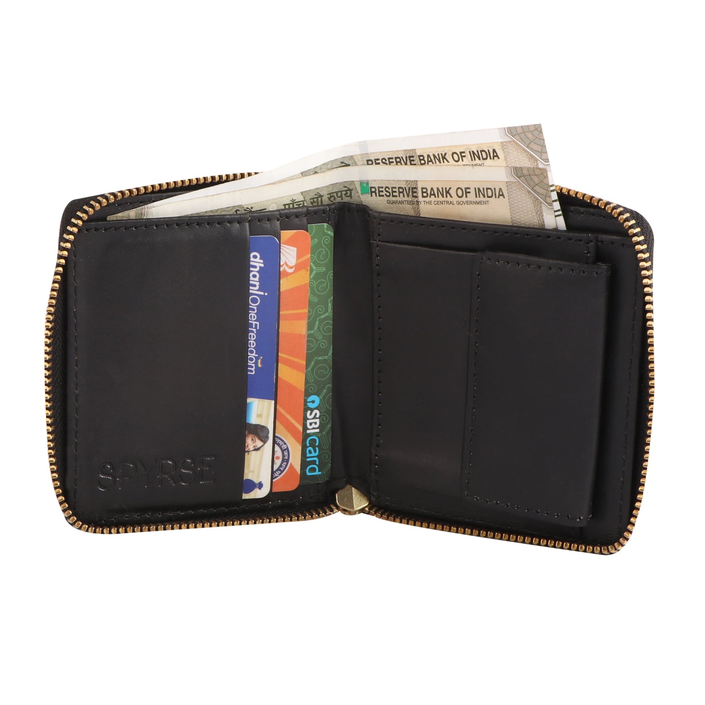 Women’s Brown Crocodile Pattern Vegan Leather Zip Wallet