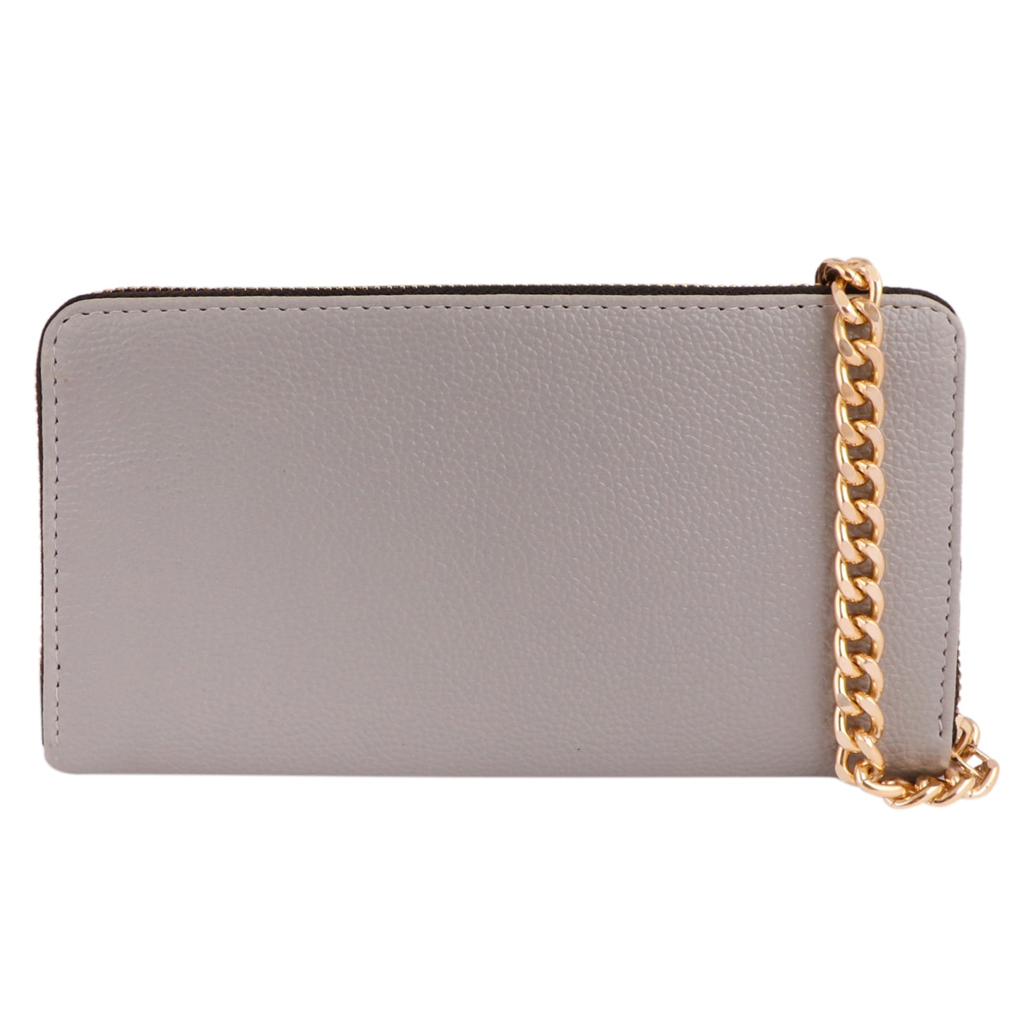 Pink Vegan Leather Clutch for Women | Trendy Chain Wallet Purse