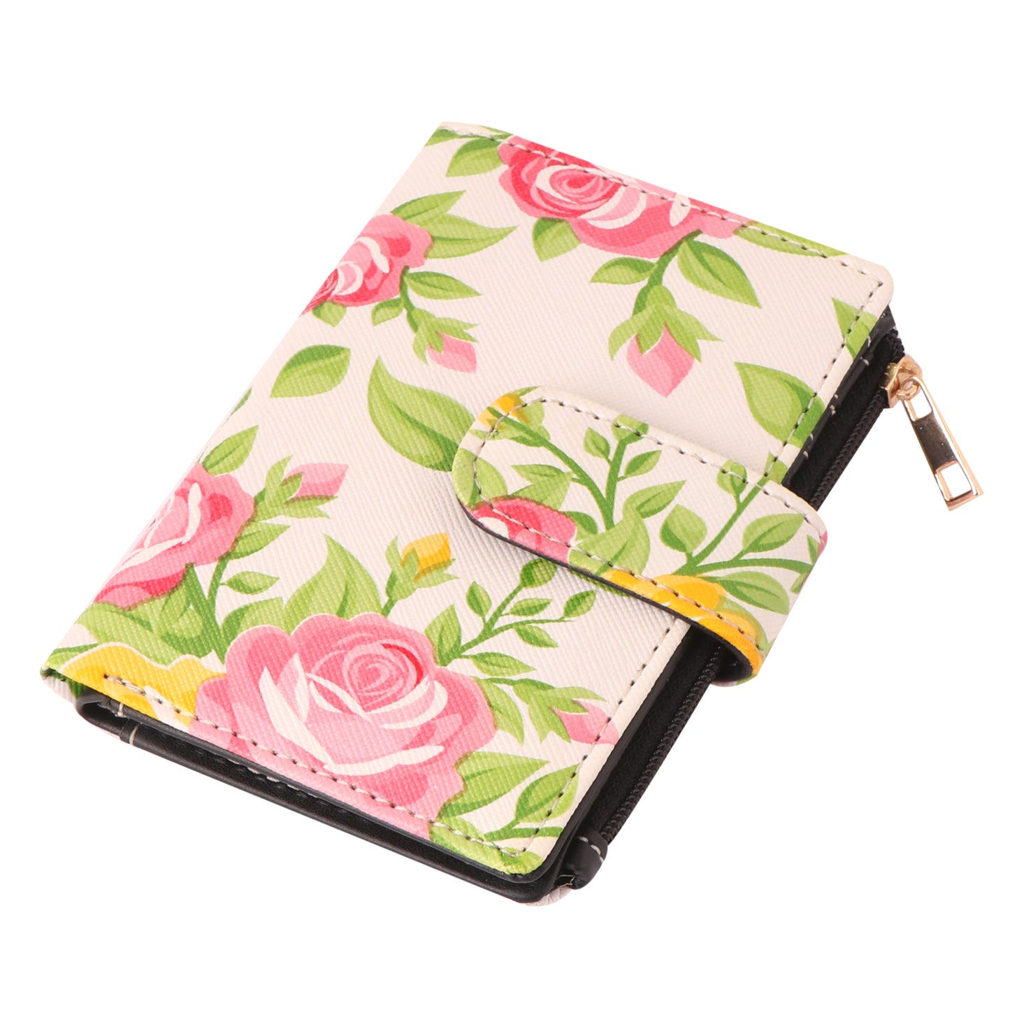 Floral Print Vegan Leather Women’s Wallet | Stylish & Compact