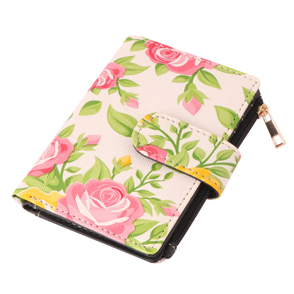 Floral Print Vegan Leather Women’s Wallet | Stylish & Compact