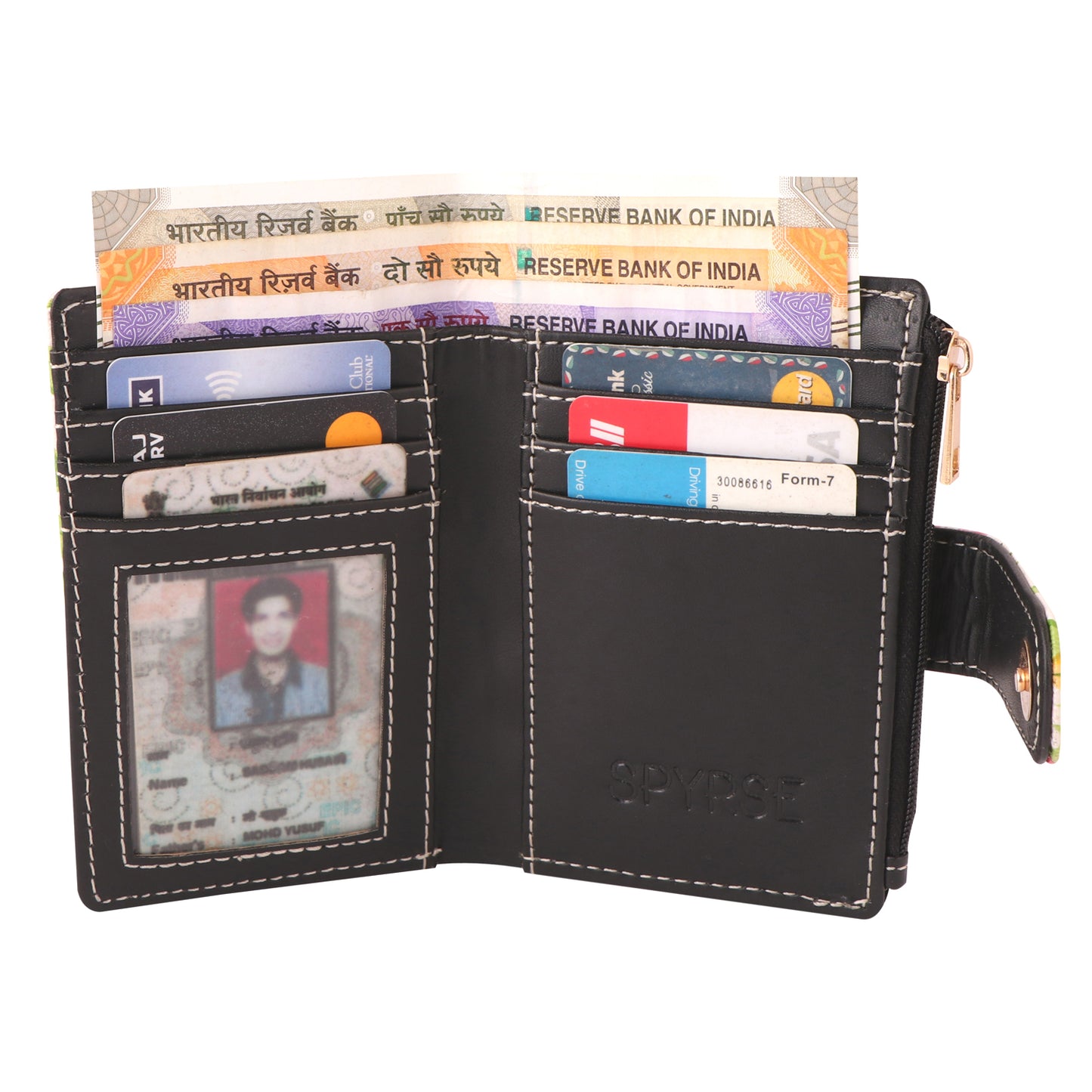 Floral Print Vegan Leather Women’s Wallet | Stylish & Compact