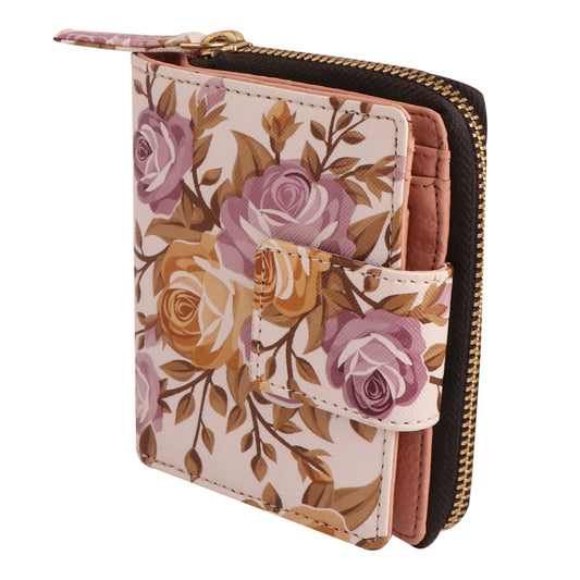 Floral Women’s Wallet | Vegan Leather Small Purse