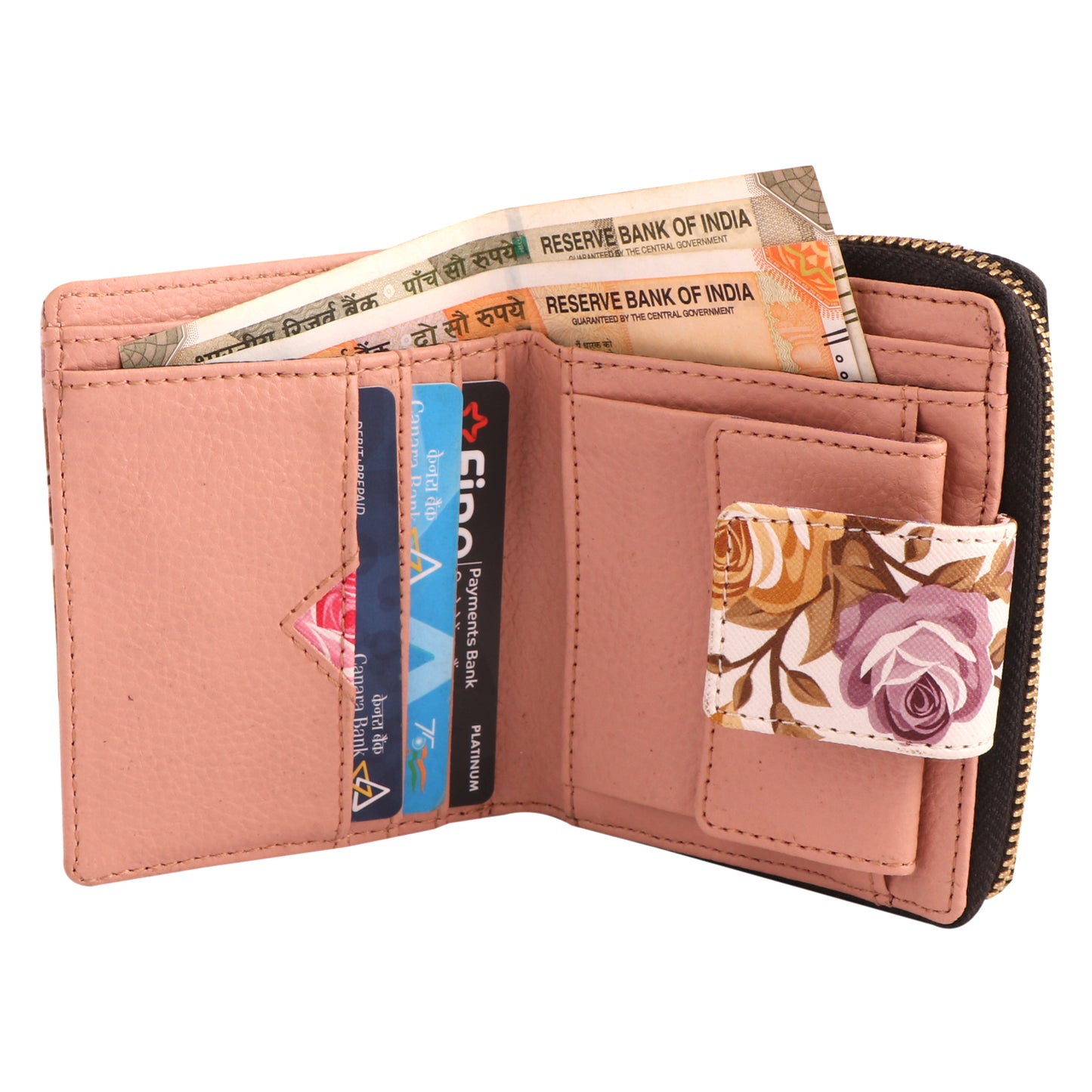 Floral Women’s Wallet | Vegan Leather Small Purse