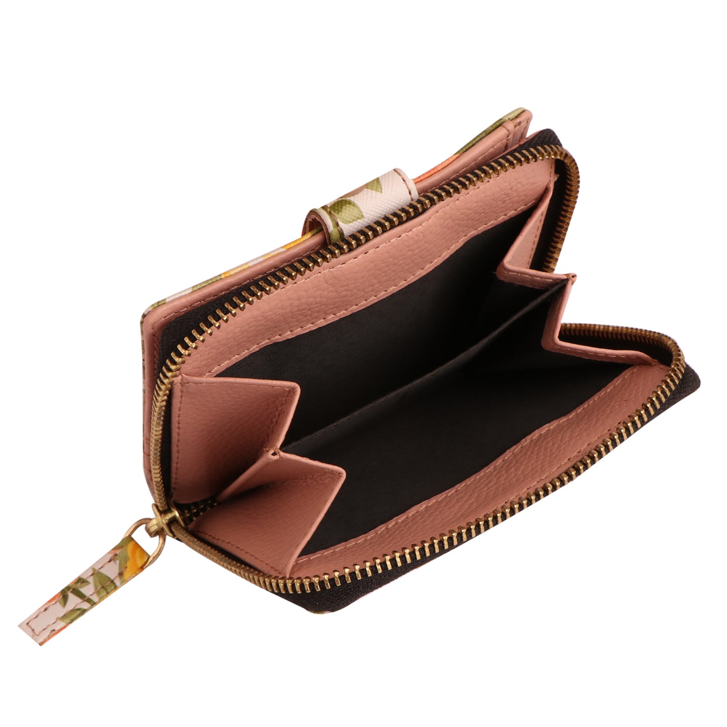 Orange Flower Women’s Vegan Leather Wallet