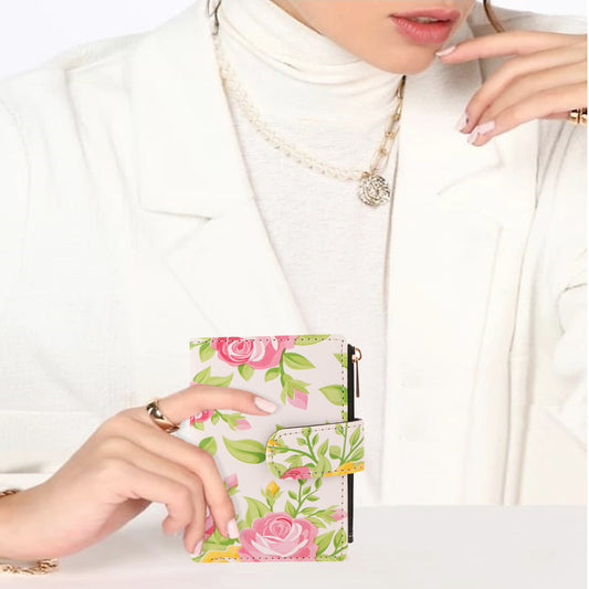 Floral Print Vegan Leather Women’s Wallet | Stylish & Compact