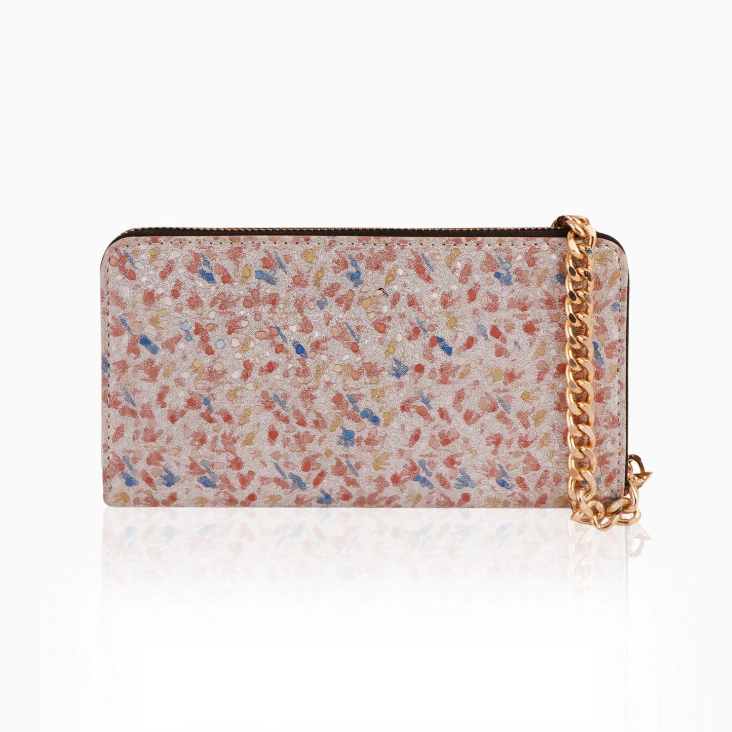 Multicolor Pebble Vegan Leather Women’s Clutch