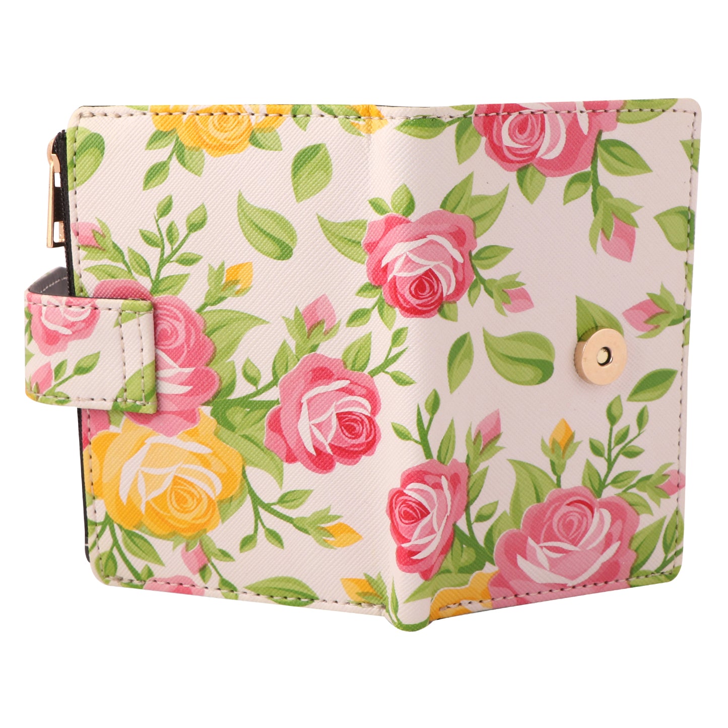 Floral Print Vegan Leather Women’s Wallet | Stylish & Compact