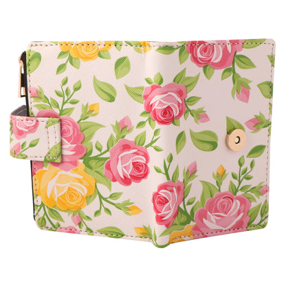 Floral Print Vegan Leather Women’s Wallet | Stylish & Compact